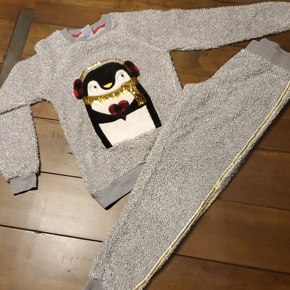 🔥2 piece penguin pajama set